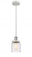 Innovations Lighting 916-1P-WPC-G513 - Bell - 1 Light - 5 inch - White Polished Chrome - Cord hung - Mini Pendant