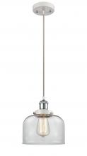 Innovations Lighting 916-1P-WPC-G72 - Bell - 1 Light - 8 inch - White Polished Chrome - Cord hung - Mini Pendant