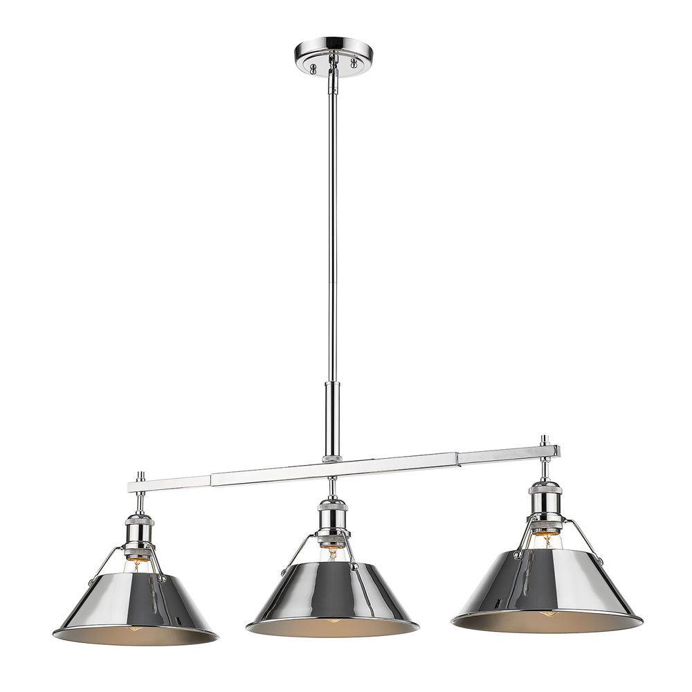 Orwell 3-Light Linear Pendant in Chrome