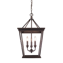 Golden 4214-3P EB - Davenport 3 Light Pendant in Etruscan Bronze