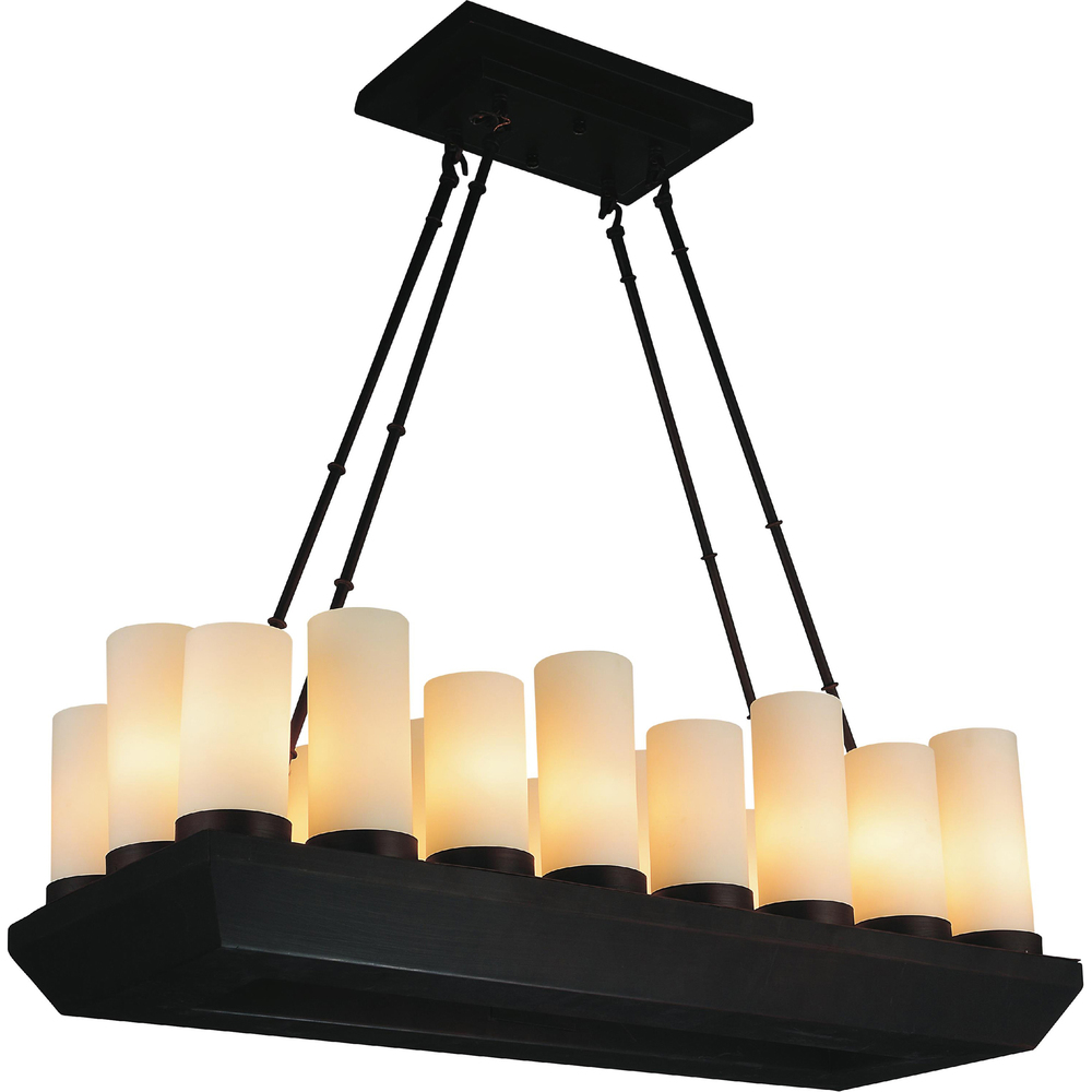 Danielle 18 Light Candle Chandelier With Oil Rubbed Brown Finish
