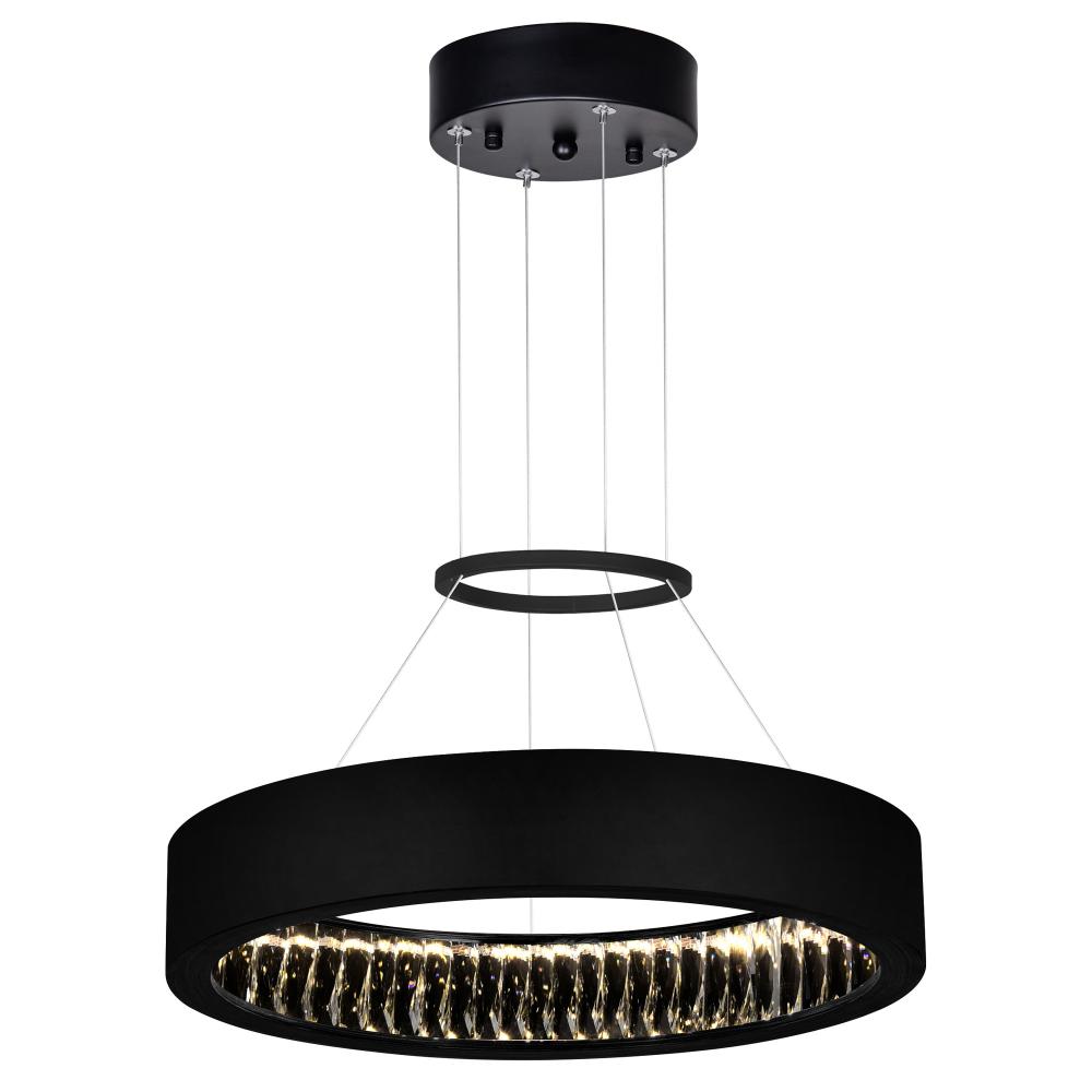 Rosalina LED Chandelier With Matte Black Finish