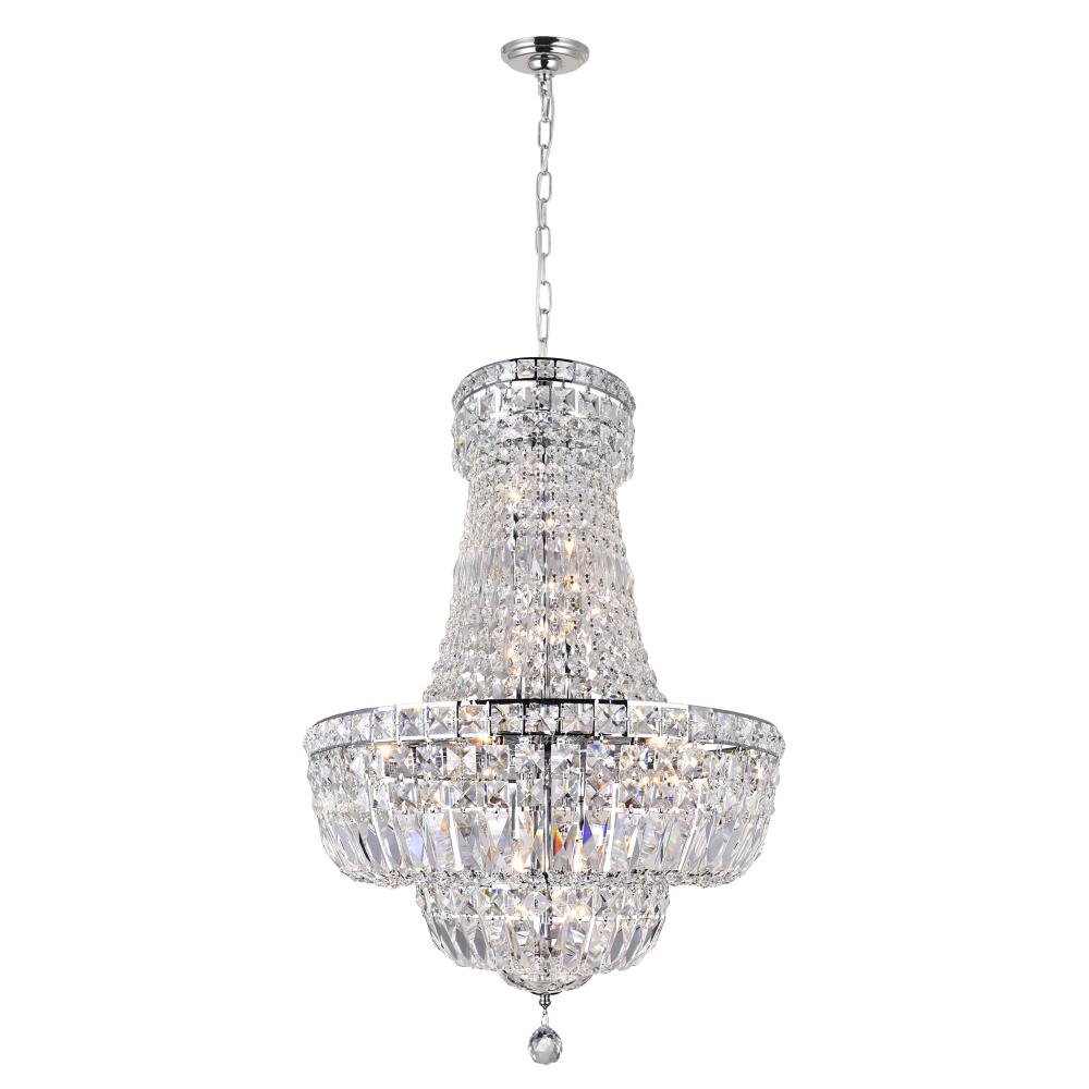 Stefania 13 Light Down Chandelier With Chrome Finish