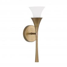 Capital 655711ML - 1-Light Sconce in Mystic Luster with Soft White Glass