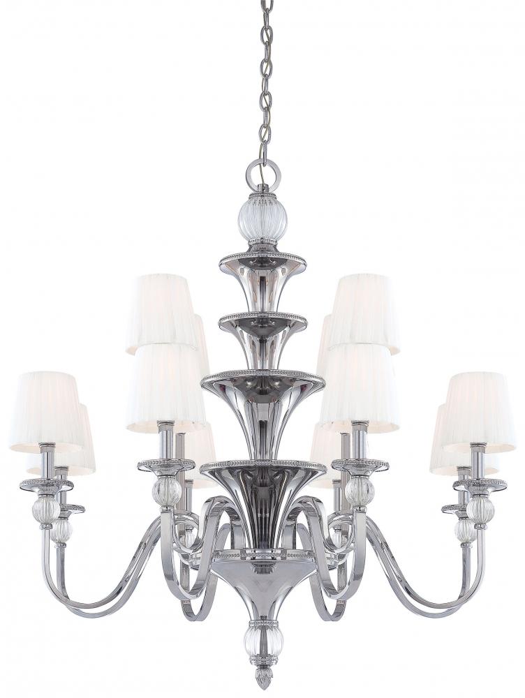 Aise - 12 Light 2 Tier Chandelier