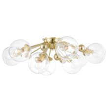 Hudson Valley 8042-AGB - 9 LIGHT SEMI FLUSH