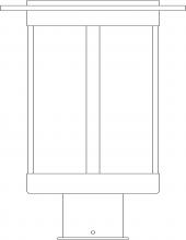 Arroyo Craftsman SAP-9AM-AB - 9" Santorini Post Mount