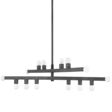 Mitzi by Hudson Valley Lighting H823914-GRA - SUTTER Chandelier