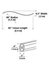 Visual Comfort & Co. Architectural Collection 700MOBHSC60BRZ - Pre-Bent S Curve MonoRail