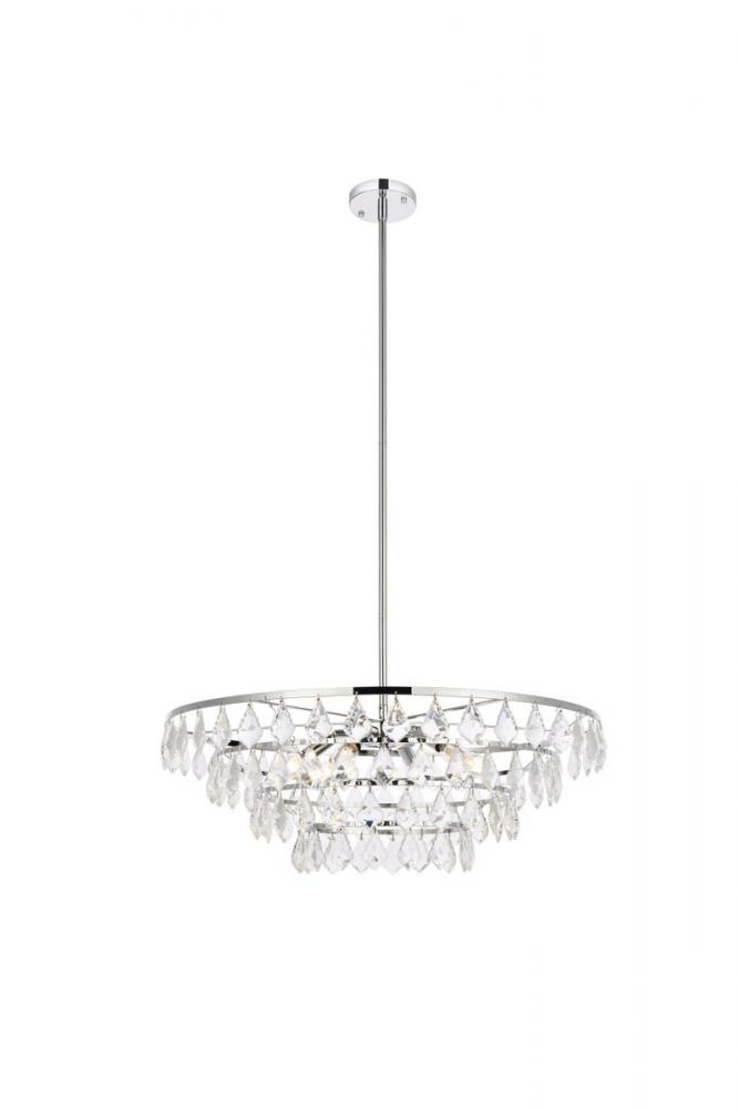 Ella 28 Inch Pendant in Chrome