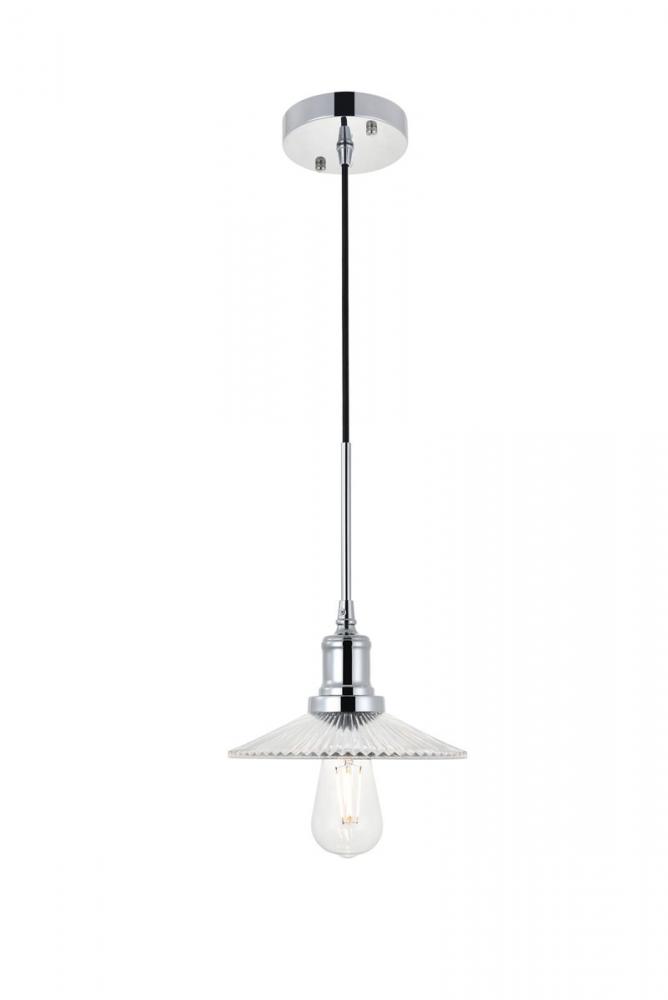 Waltz 1 light chrome Pendant