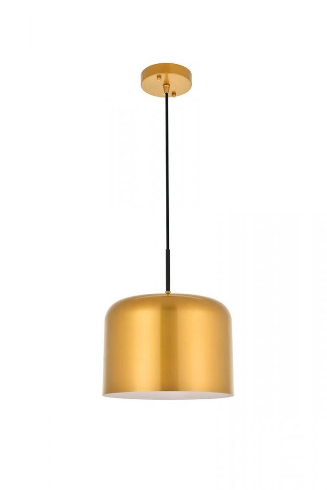 Etude 1 light satin gold Pendant