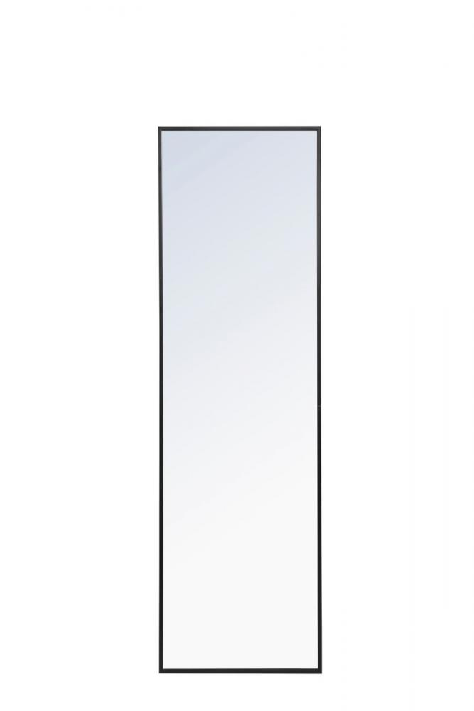 Metal frame Rectangle Mirror 18 inch Black