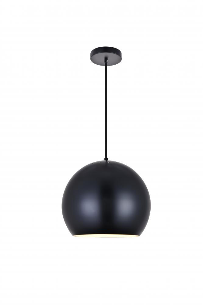 Kasey 1 Light Black Pendant