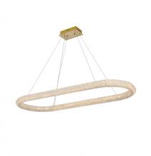 Elegant 3800D50L1SG - Bowen 51 Inch Adjustable LED Chandelier in Satin Gold