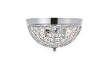 Elegant LD5012F10C - Taye 2 Light Chrome Flush Mount