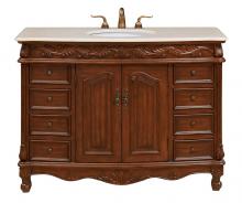 Elegant VF-1040 - 48 In. Single Bathroom Vanity Set In Teak Color