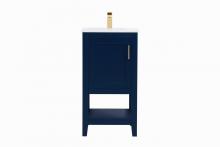 Elegant VF16018BL - 18 inch Single Bathroom Vanity in Blue