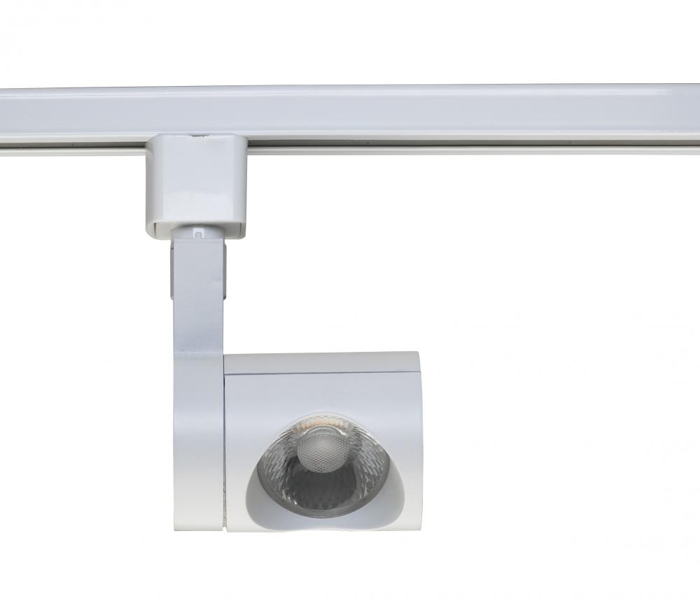 LED 12W Track Head - Pipe - White Finish - 24 Degree Beam