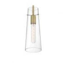 Nuvo 60/6860 - Alondra - 1 Light Mini Pendant with Clear Glass - Vintage Brass Finish