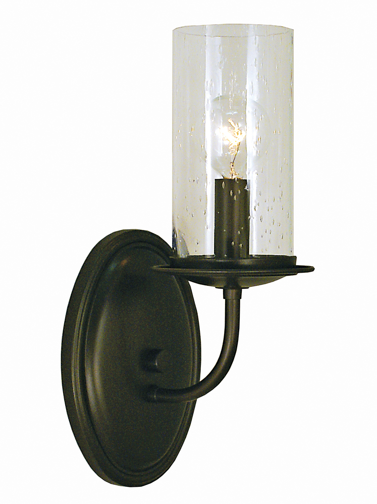 1-Light Matte Bronze Compass Sconce