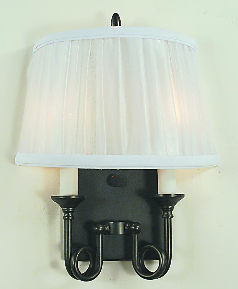 2-Light Brushed Nickel Sheraton Sconce