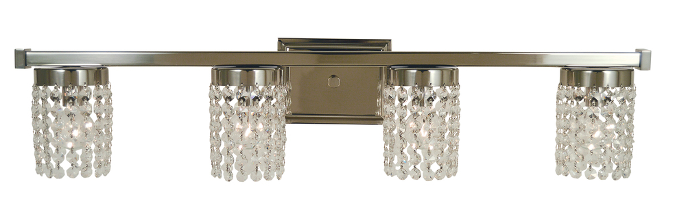 4-Light Brushed Nickel Gemini Sconce