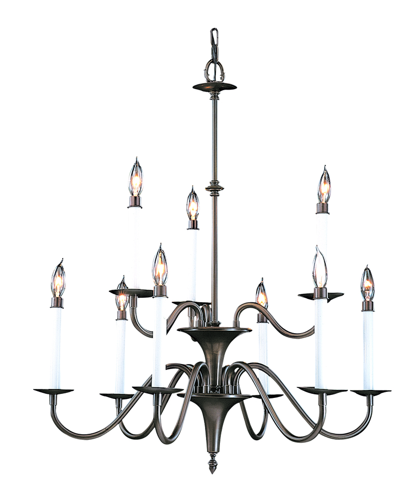 9-Light Siena Bronze Jamestown Dining Chandelier