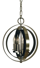 Framburg 4650 MB/AB - 4-Lt. Mahogany Bronze/Antique Brass Constellation Pendant