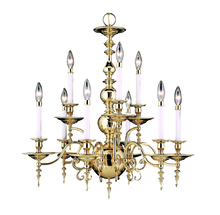 Framburg 7449 PS - 9-Light Polished Silver Kensington Dining Chandelier