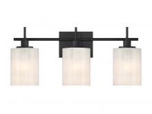 Savoy House Meridian M80084MBK - 3-Light Bathroom Vanity Light in Matte Black