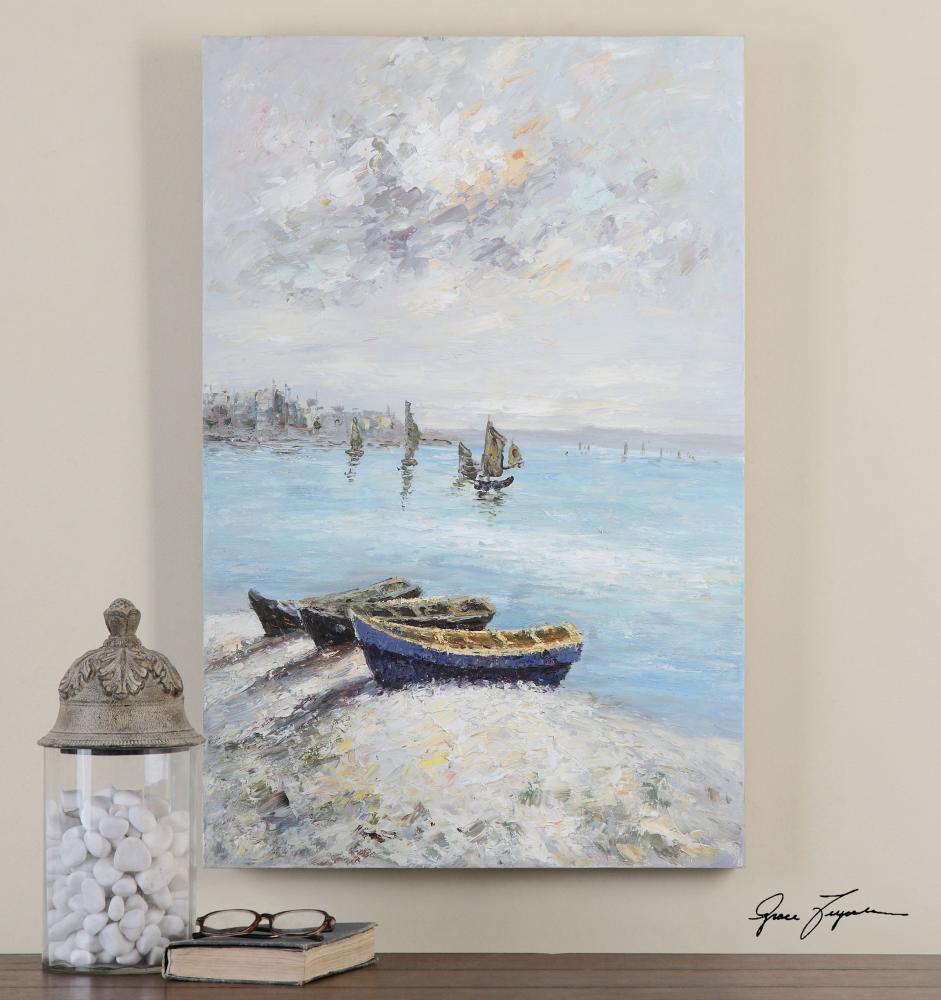 Uttermost Waters Edge Hand Painted Art