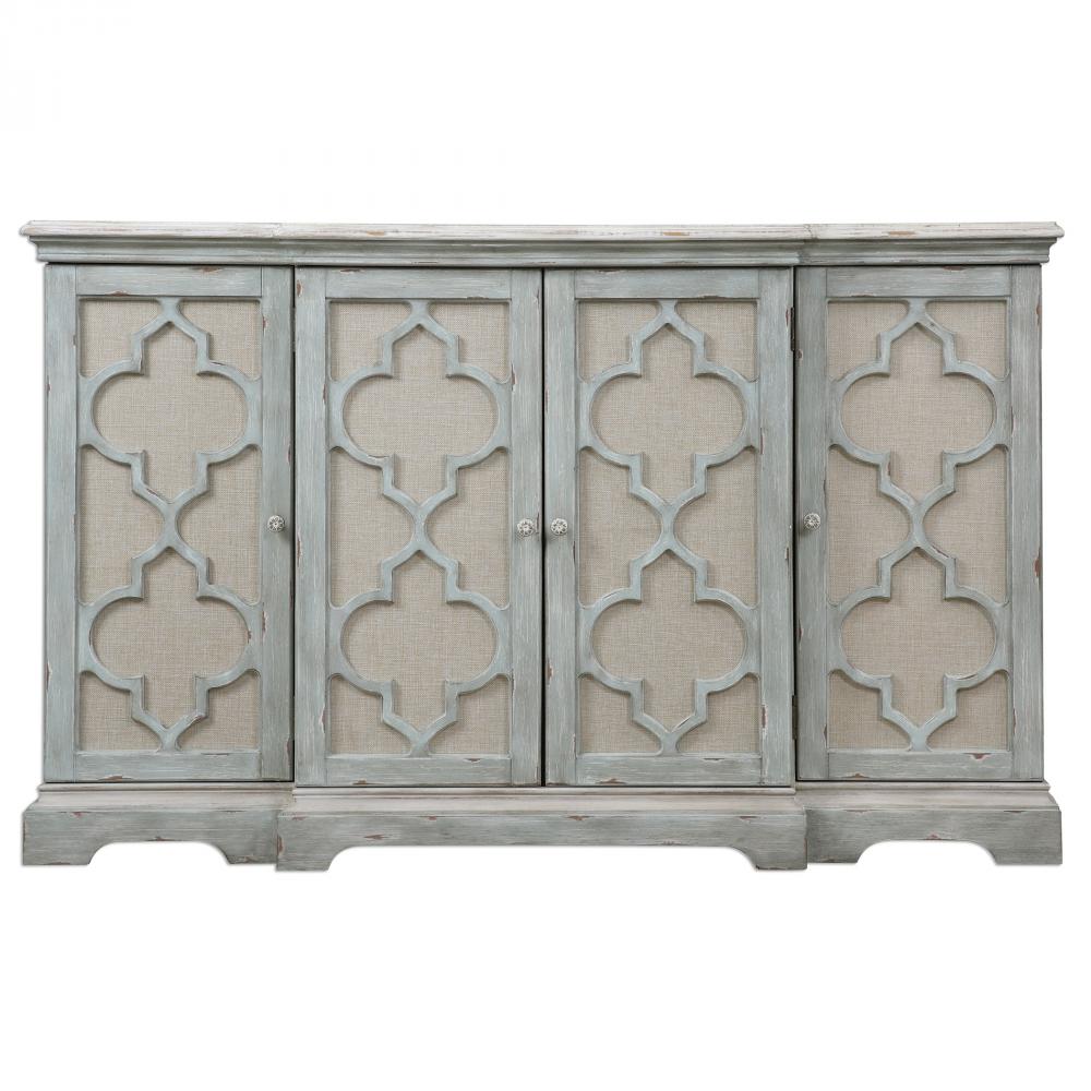 Sophie 4 Door Grey Cabinet