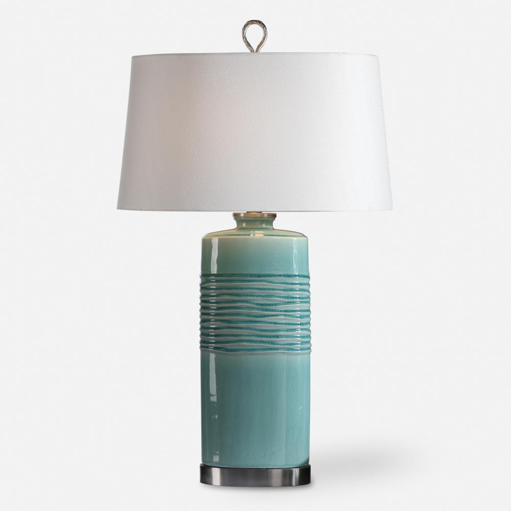 Rila Distressed Teal Table Lamp