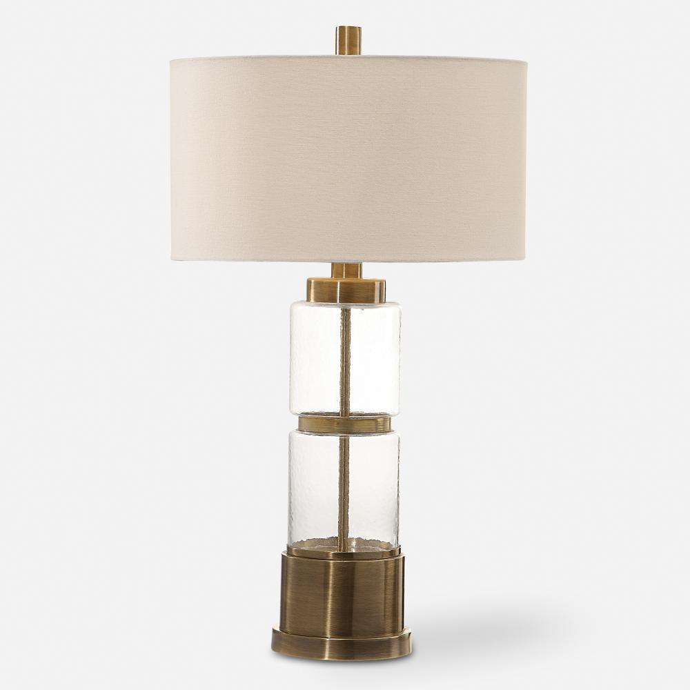 Uttermost Vaiga Glass Column Lamp