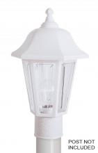 Wave Lighting 230TC-WH - MARLEX BRENTWOOD POST LANTERN