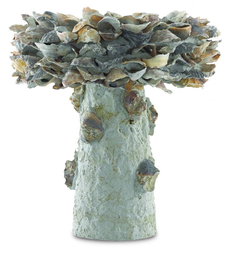 Oyster Shell Small Bird Bath