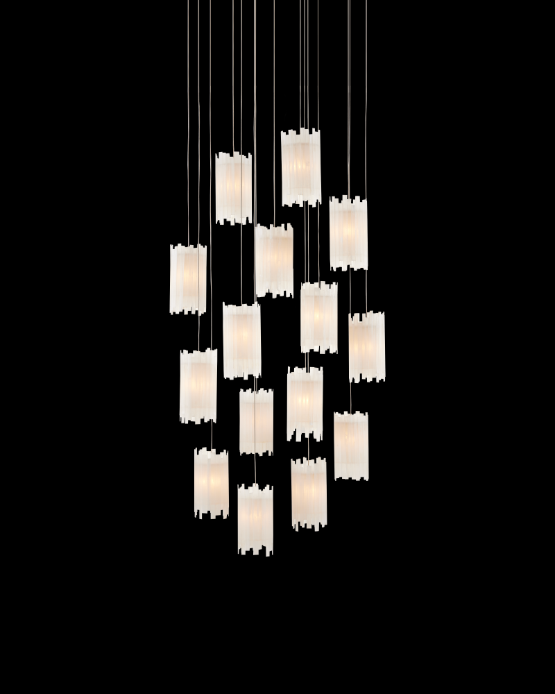 Escenia 15-Light Round Multi-Drop Pendant