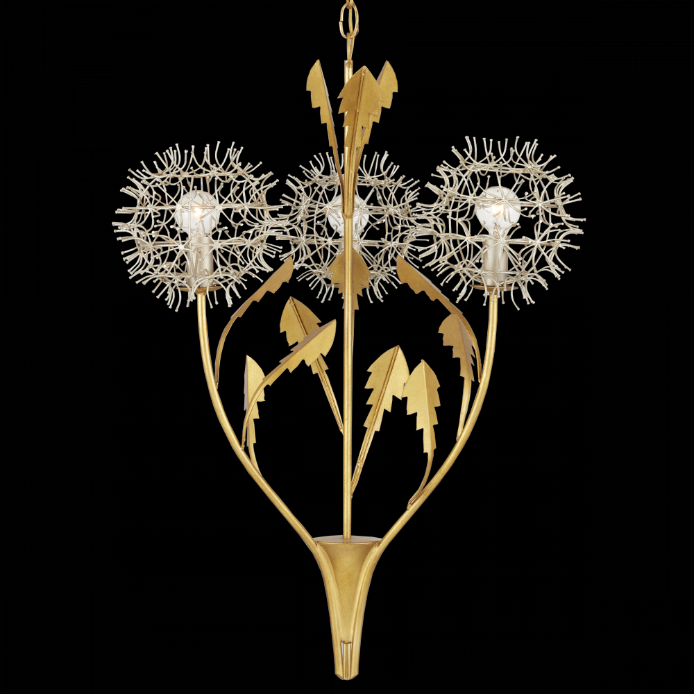 Dandelion Silver & Gold Pendan