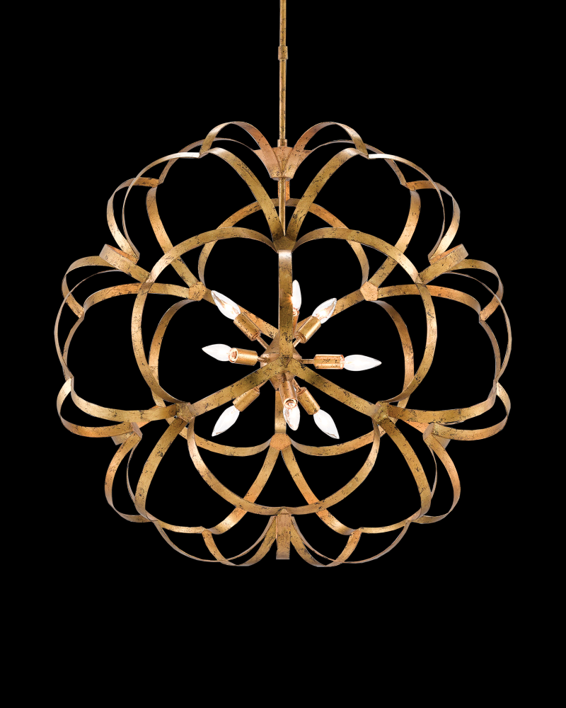 Sappho Gold Orb Chandelier