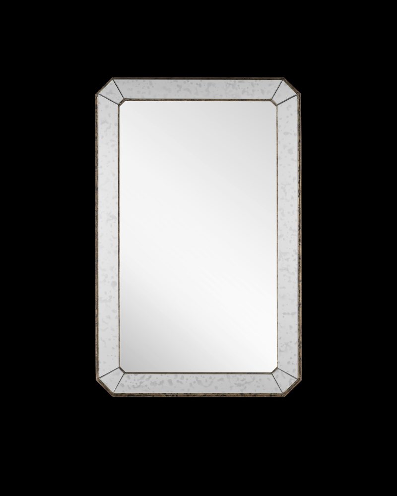 Antiqued Rectangular Mirror