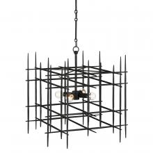 Currey 9000-0938 - Steelhouse Small Black Chandel